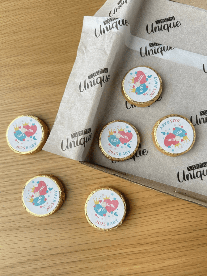 Gender Reveal Chocolate Coins - Image 2